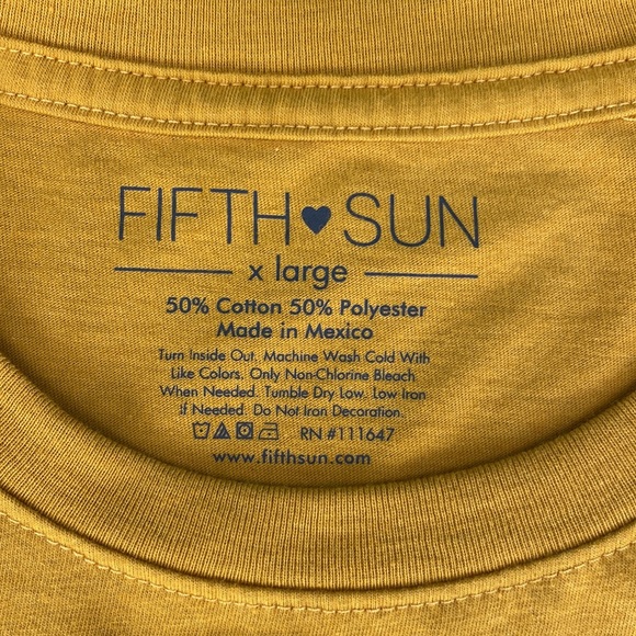 Fifth Sun Mustard Yellow Cactus Print Graphic Tee - Picture 12 of 12